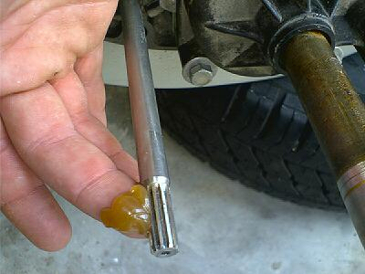 Grease up gear shift Spline